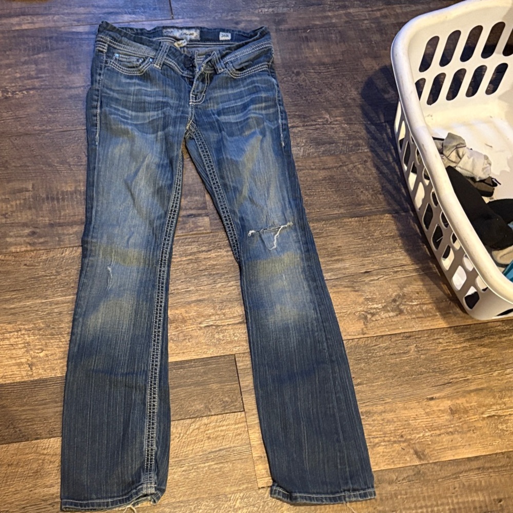 BKE Classic Blue Straight Leg Jeans